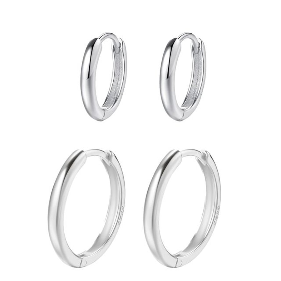 Hey Happiness Grace Ohrring-Set aus 925er Sterlingsilber Silber Damen