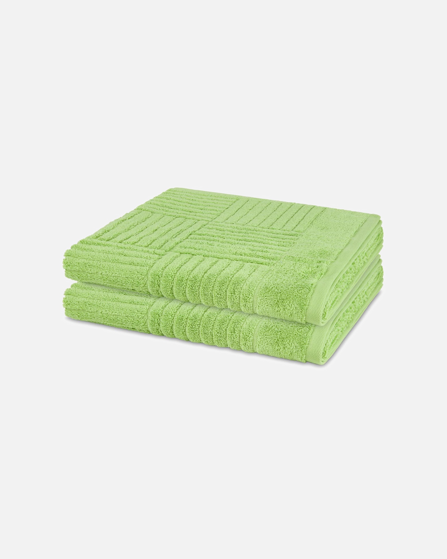 Handtuch für Unisex ROSS Duschtuch-Set Carre (2er Set) Kiwi
