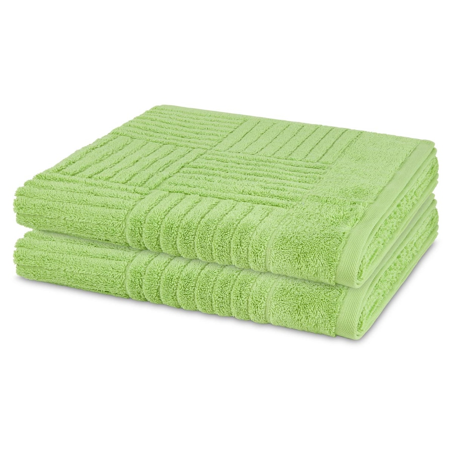 ROSS Duschtuch-Set Carre (2er Set) Kiwi Grün