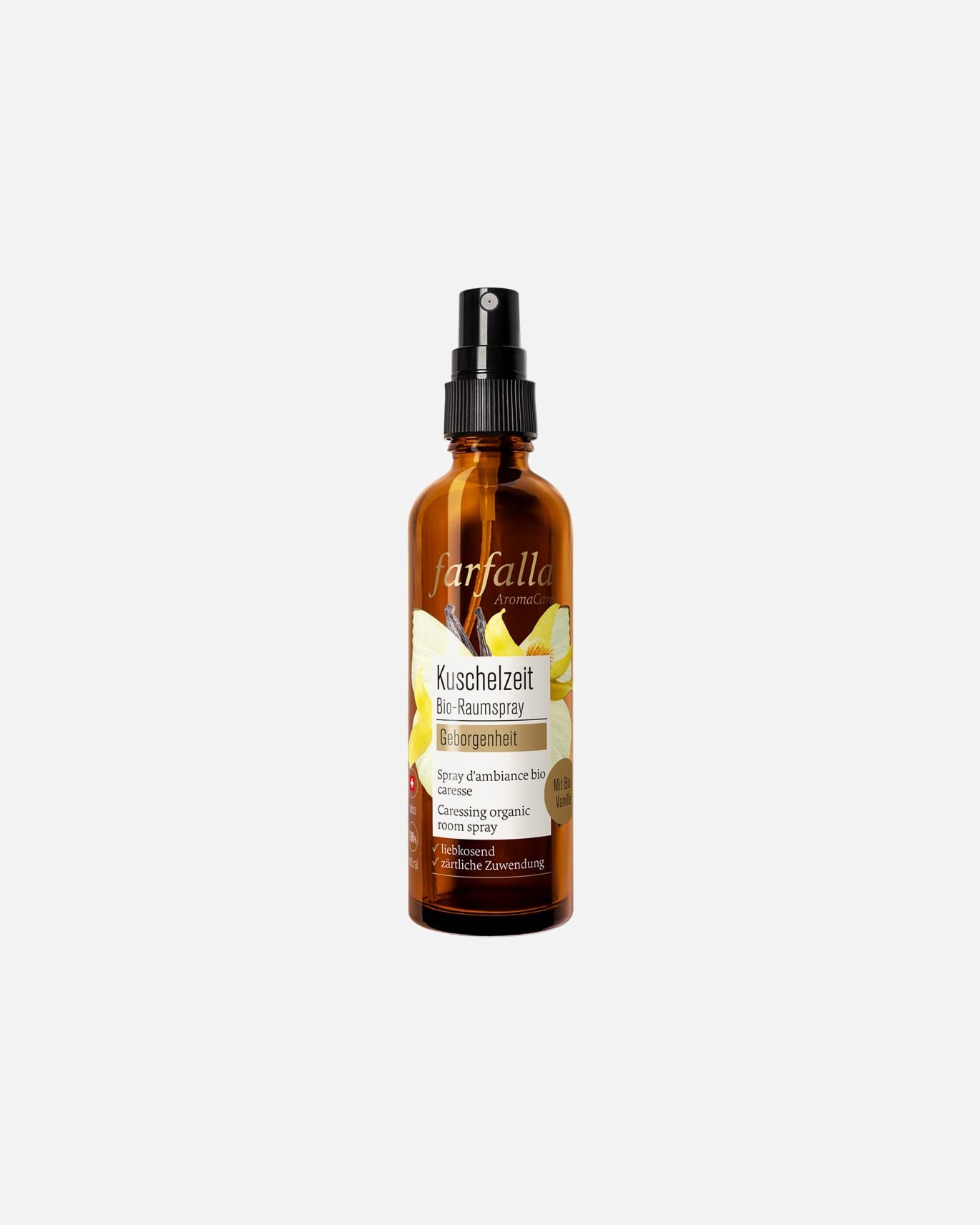 Raumduft für Unisex Farfalla Bio-Raumspray - Liebkosender 75 ml
