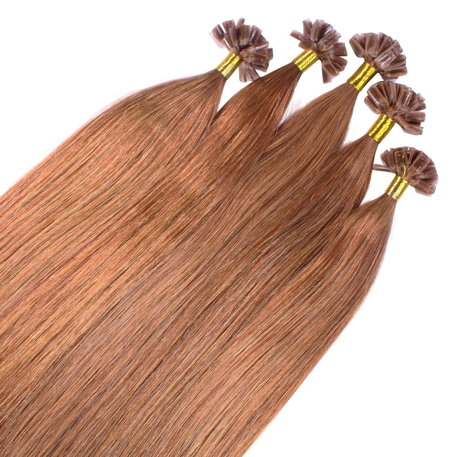 hair2heart Bonding Extensions Premium Echthaar #8/03 Hellblond Natur-Gold 0,8g 50cm Braun Damen