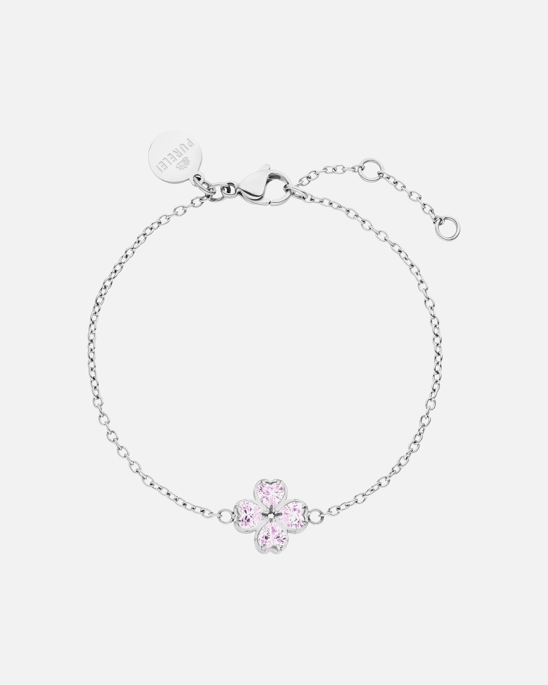 Armband für Unisex Purelei Cuore Rosé Armband 100% Edelstahl Silber