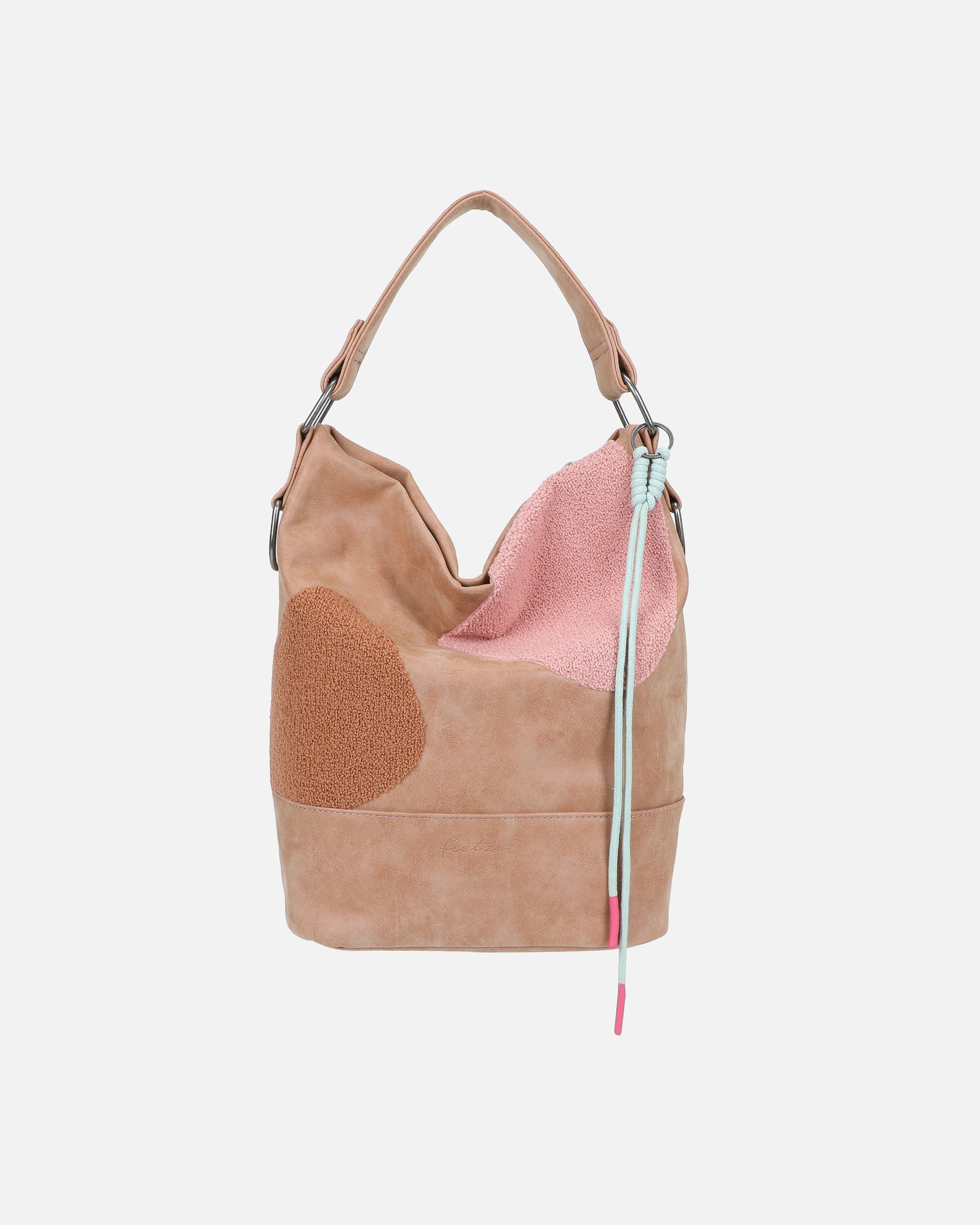 Umhängetasche für Weiblich Fritzi aus Preußen Schultertasche Olga Limited Happy Flocked Jive Soft Berry mit moderner Flockung braun