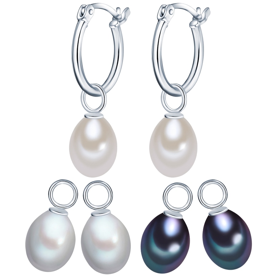 Valero Pearls Ohrstecker Sterling Silber Süßwasser-Zuchtperle in 30,0 mm Damen