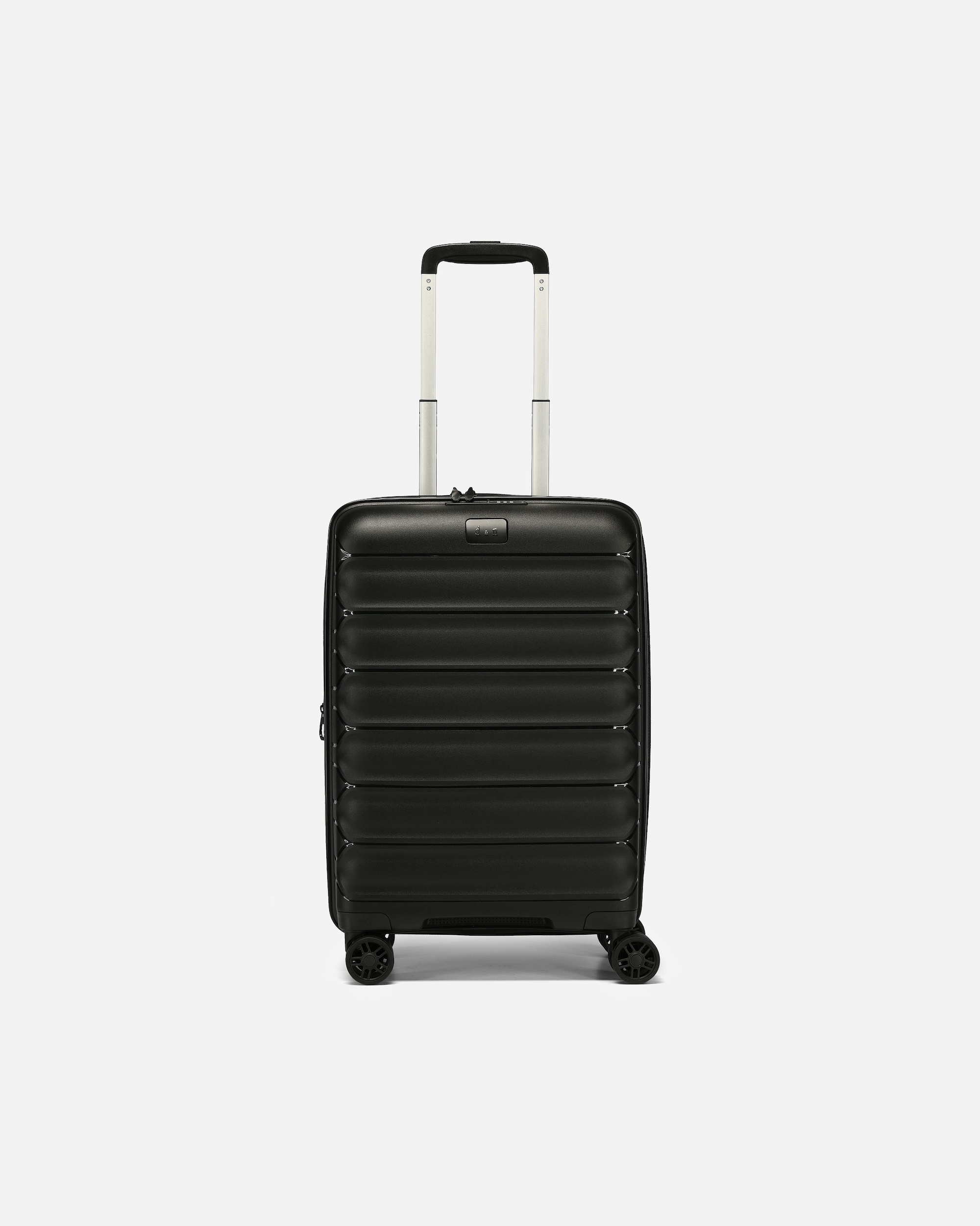 Handgepäckkoffer für Männlich d & n Travel Line 4700 4 Rollen Kabinentrolley 55 cm mit Dehnfalte black