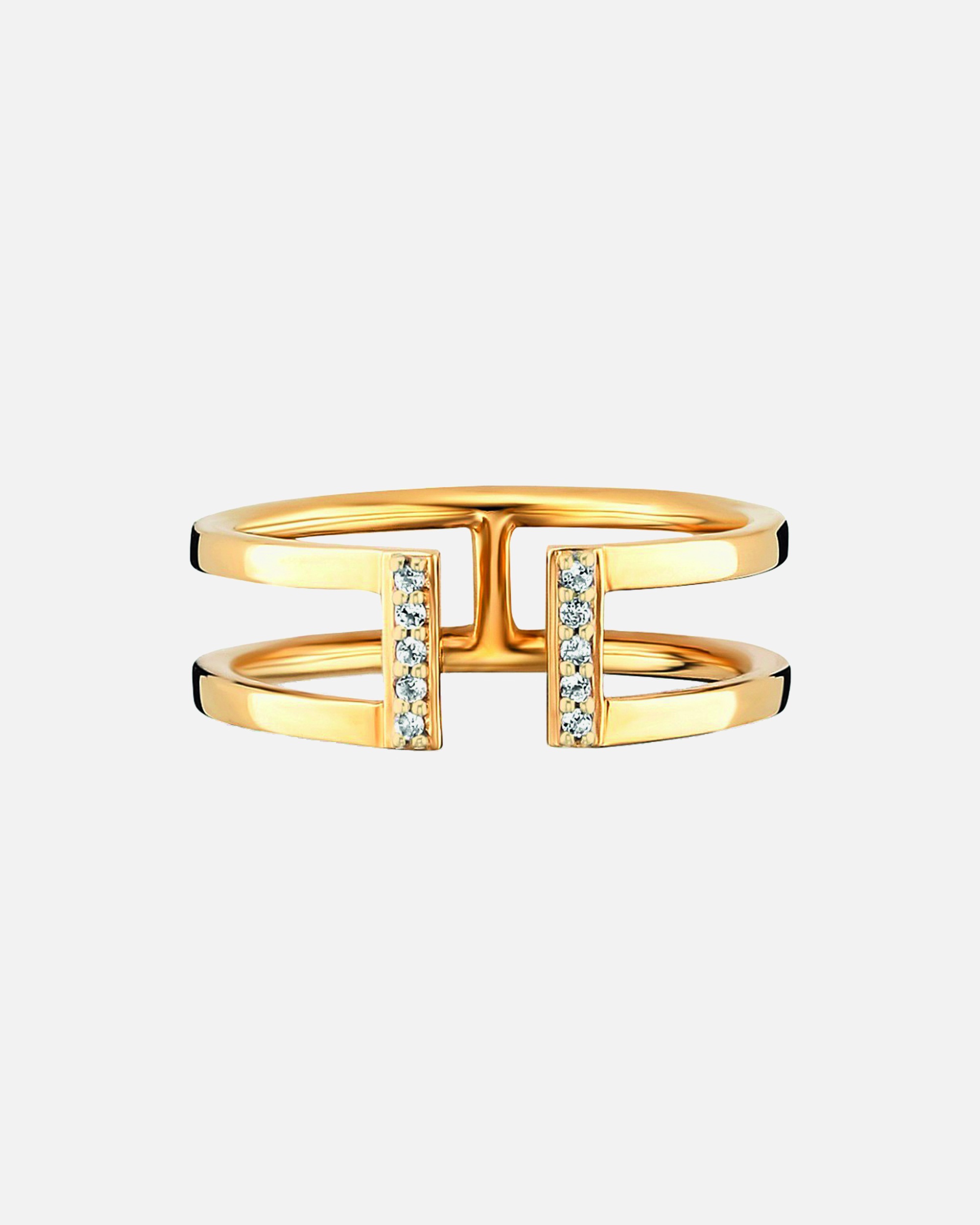 Ring für Weiblich caï Ring 925/- Sterling Silber Topas weiß 0,040ct 060 (19,1)