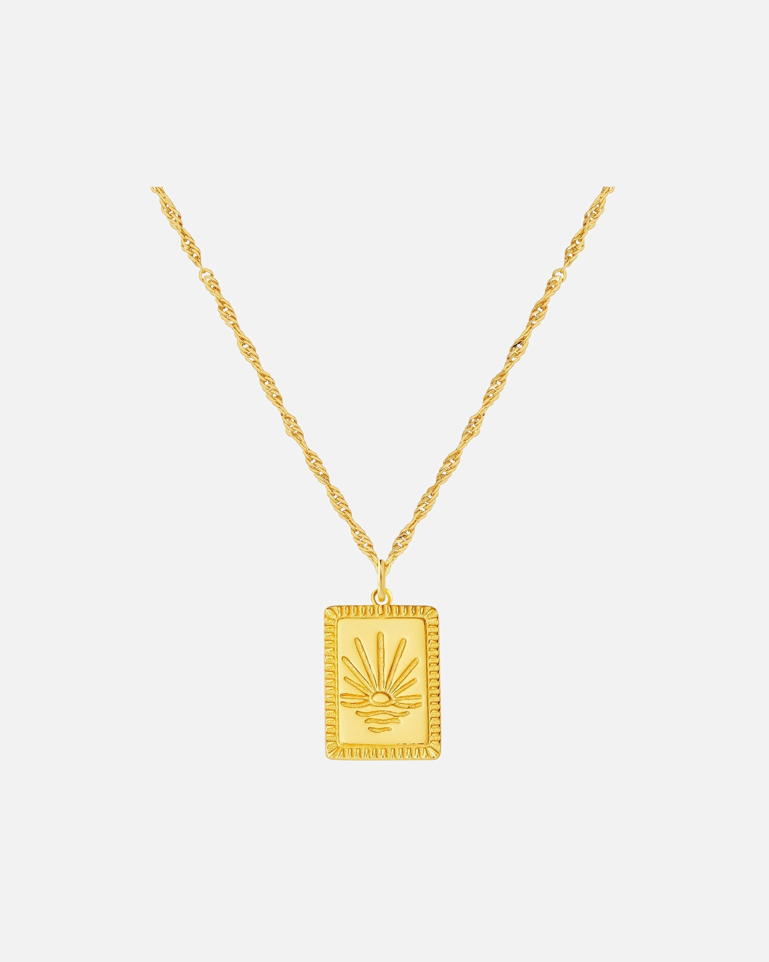 Halskette für Weiblich Glanzstücke München Halskette Sonnenuntergang aus Sterling Silber in gelbgold 40,0 cm Basiskette + 5,0 cm Verlängerung