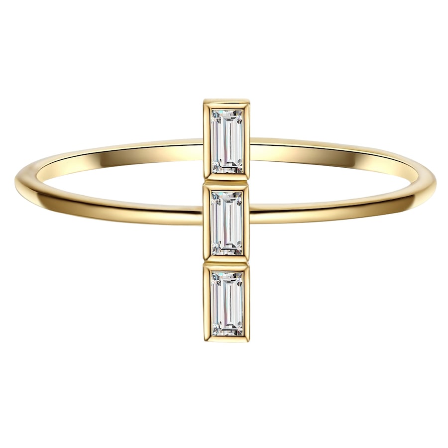 Glanzstücke München Ring Sterling Silber Zirkonia in Gelbgold 54 Damen