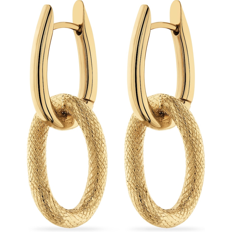 FAVS Creolen Edelstahl gelbgold Damen
