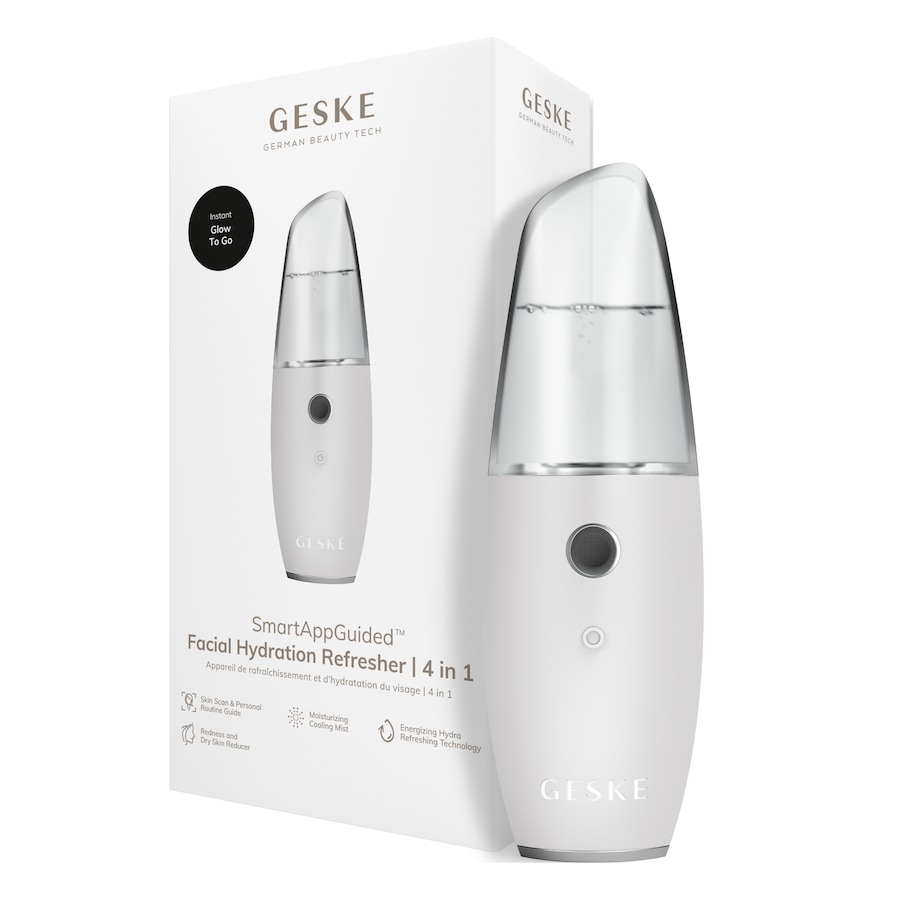 GESKE SmartAppGuided Facial Hydration Refresher | 4 in 1 White