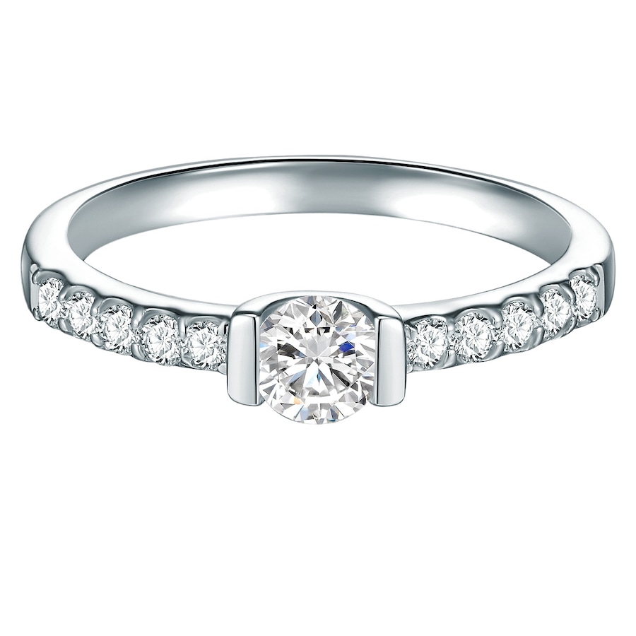 Trilani Ring aus Sterling Silber in silber mit Zirkonia 54 Damen