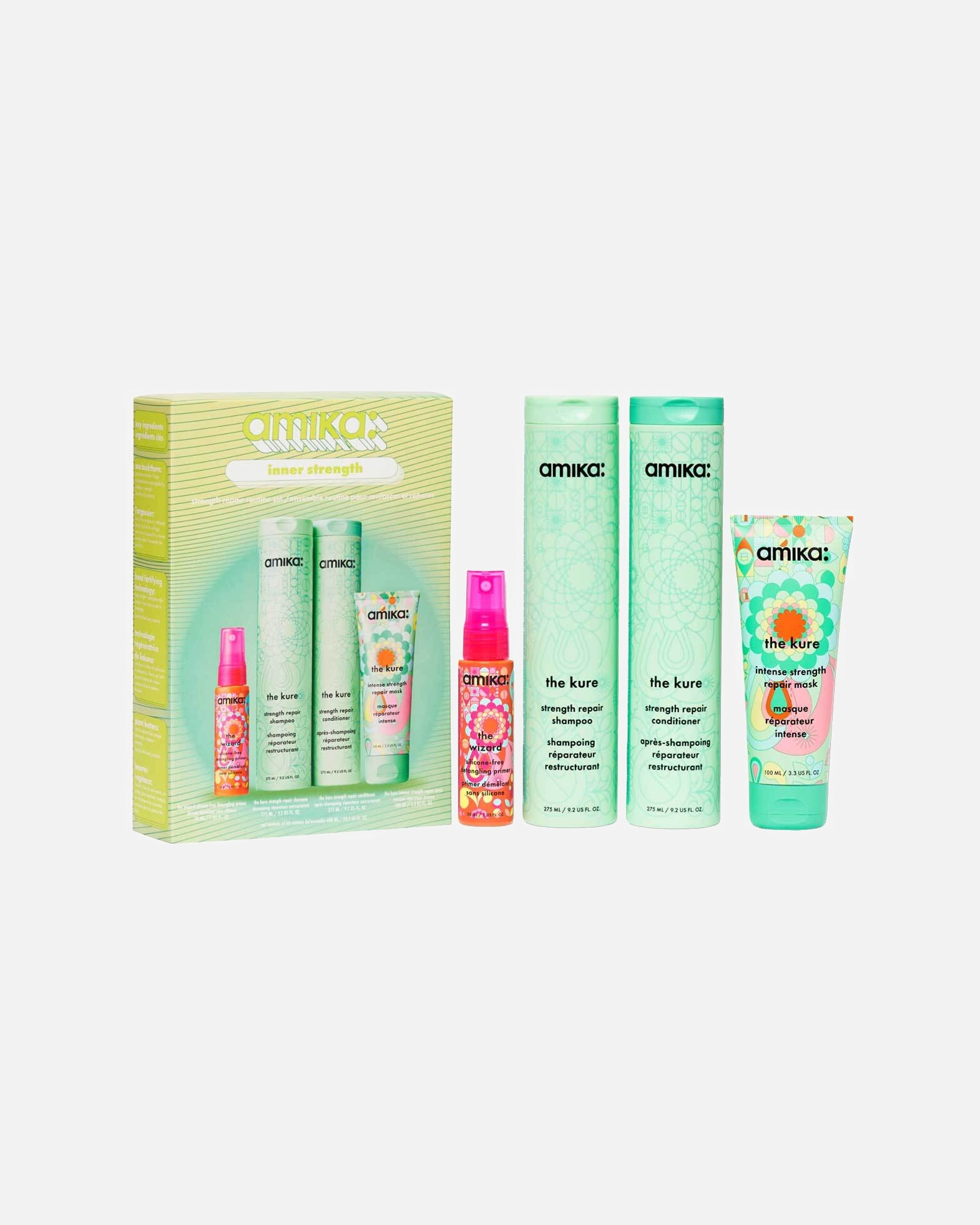 Shampoo für Unisex Amika inner strength repair routine set inner strength repair routine set