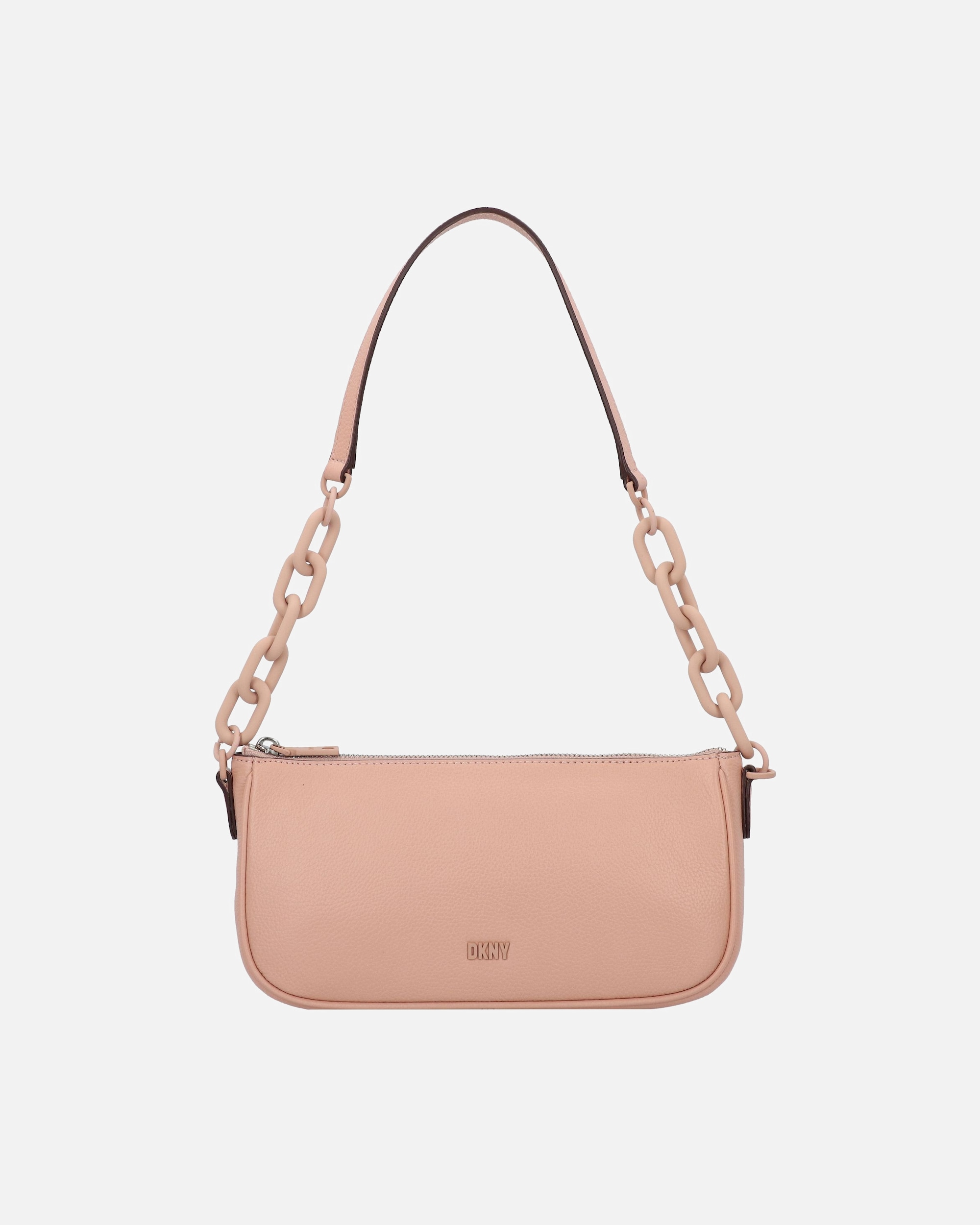 Umhängetasche für Weiblich DKNY Schultertasche Frankie Pebble Leather TZ Demi rosewater