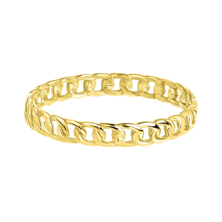 Lucardi Ringe 585 Gold - goldfarbig 49mm Herren