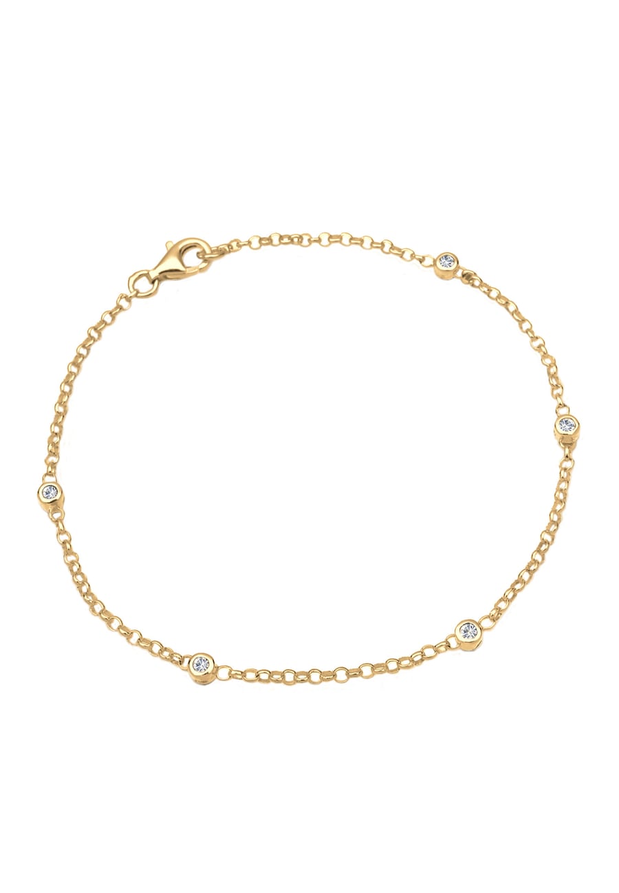 Elli Klassisch Basic 925 Silber, mit Kristallen von Swarovski 20 Damen