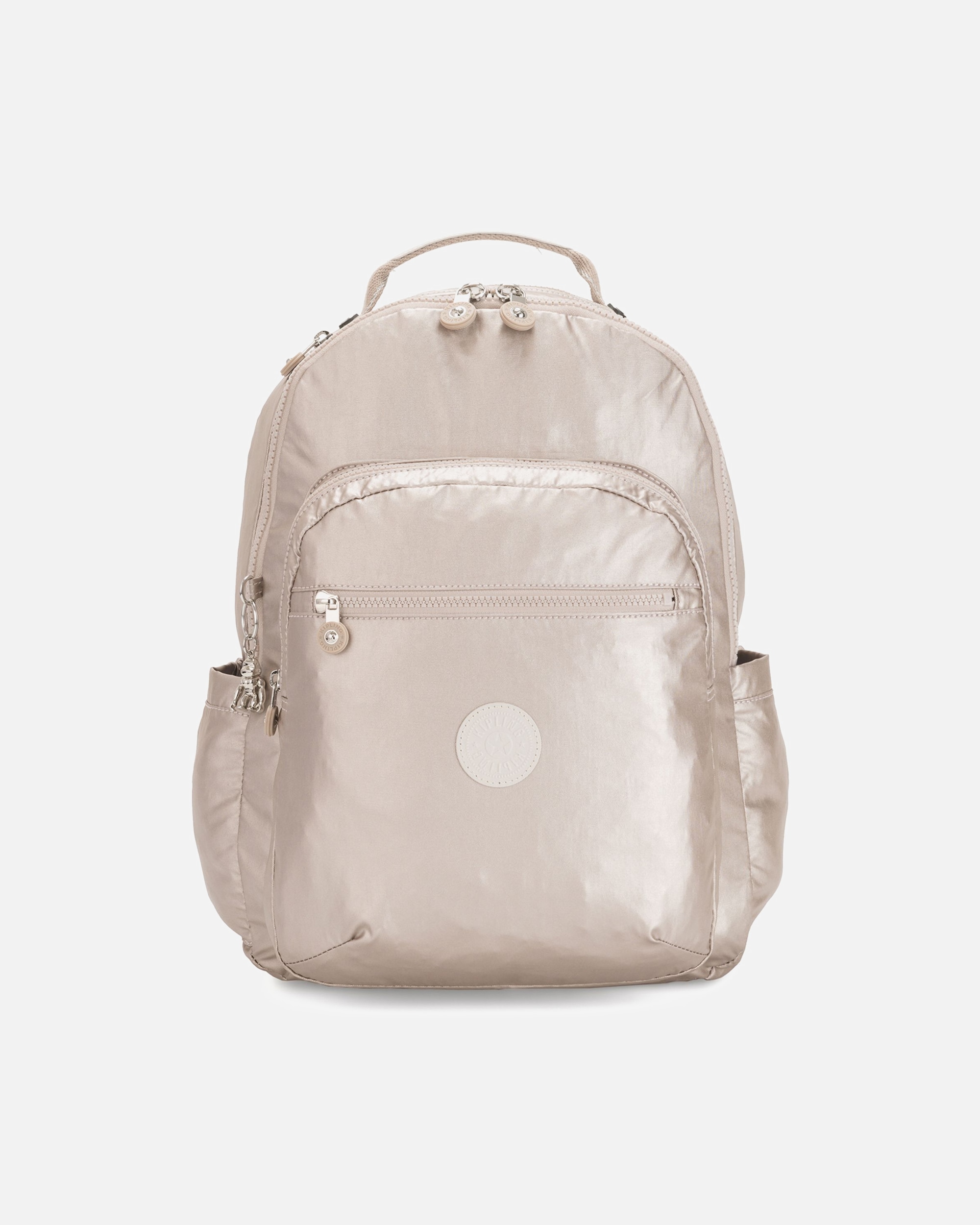 Rucksack für Männlich Kipling Basic Plus Laptoprucksack metallic glow