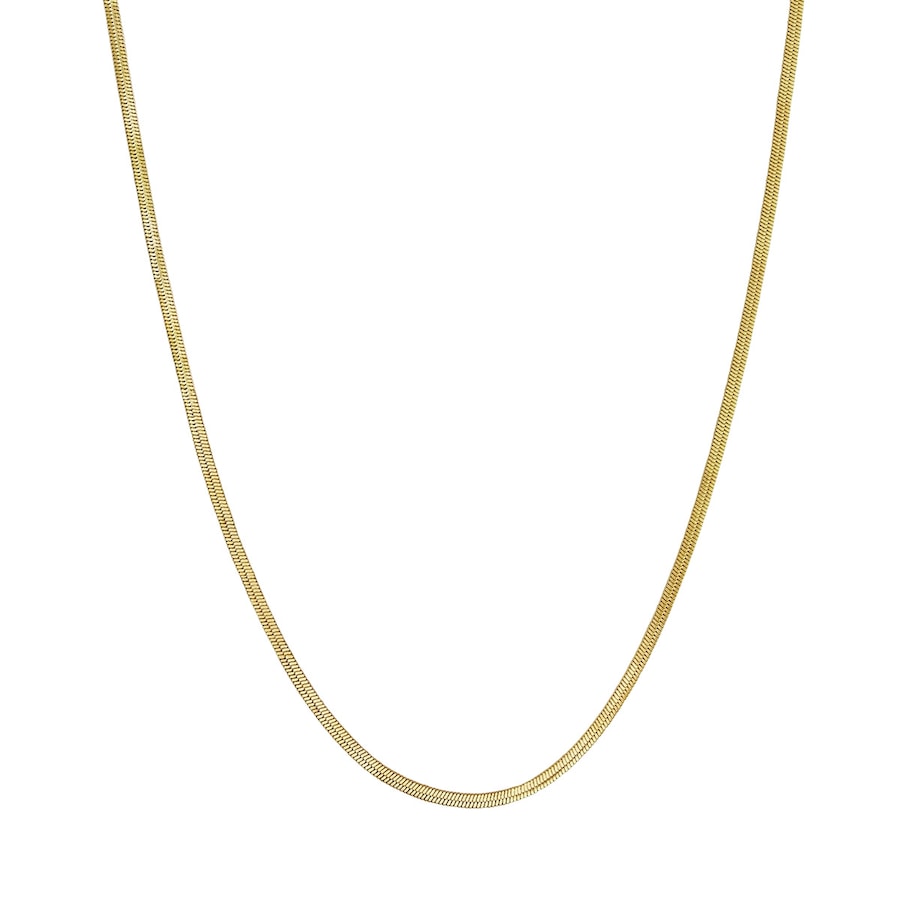 Glanzstücke München Halskette Sterling Silber in Gelbgold 38,0 cm Basiskette + 5,0 Verlängerung Damen