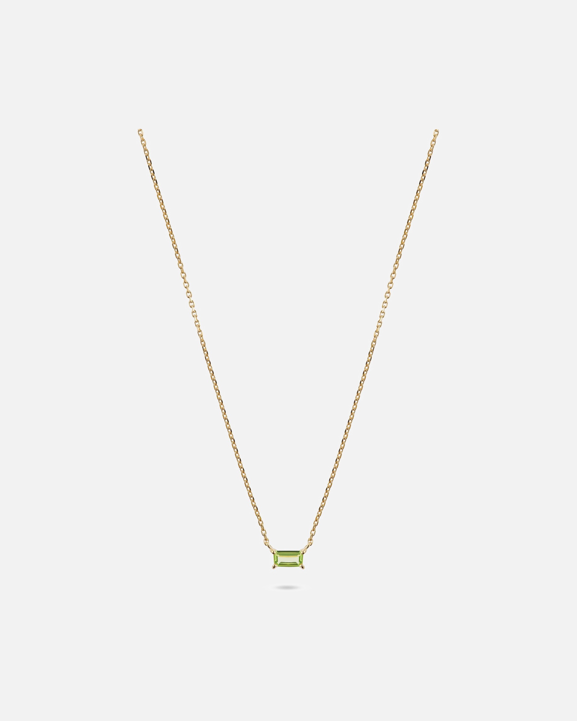 Halskette für Weiblich CHRIST Kette 585er Gelbgold grün