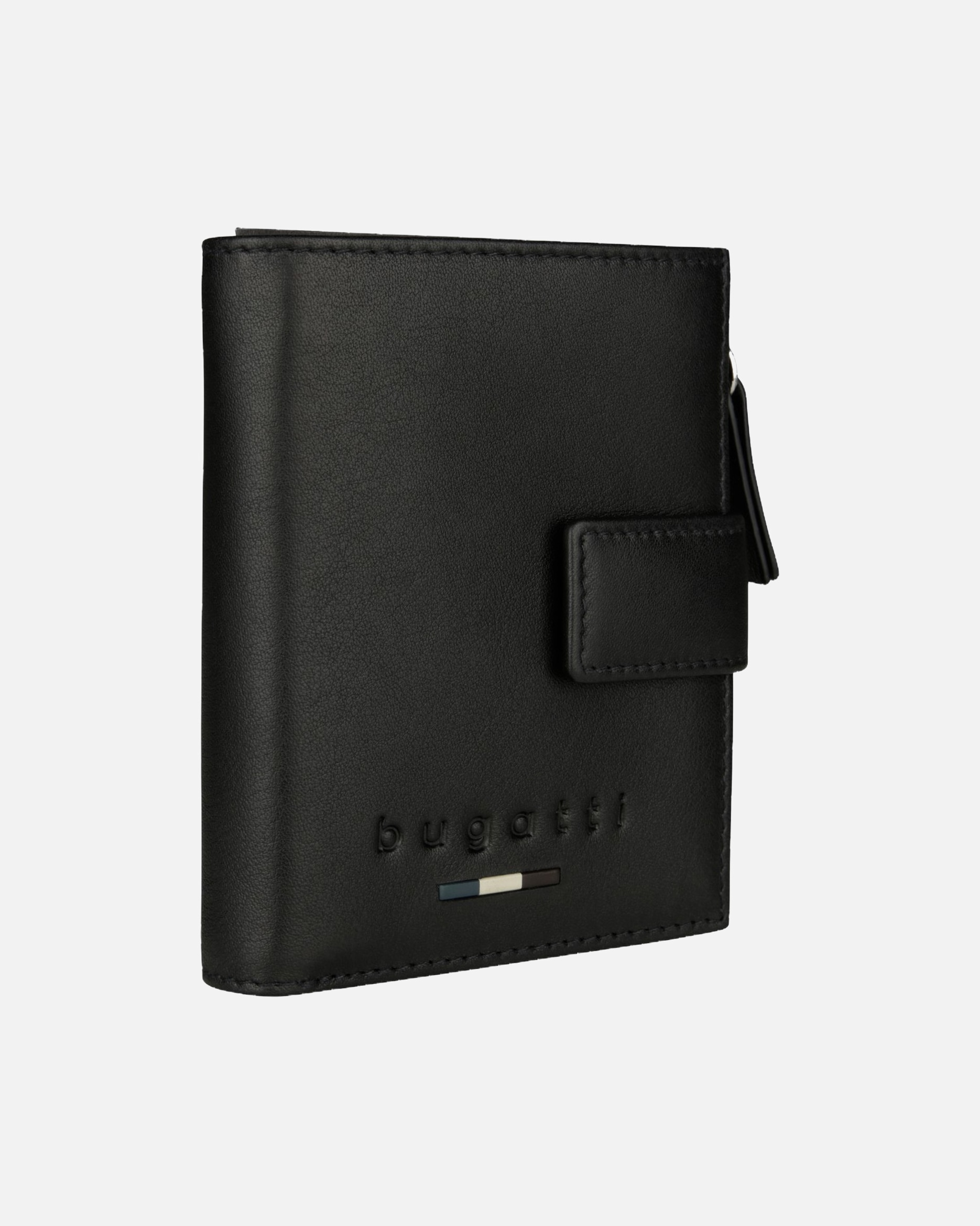 Portemonnaie für Männlich Bugatti Geldbörse Romeo Airtag Mini Wallet Black