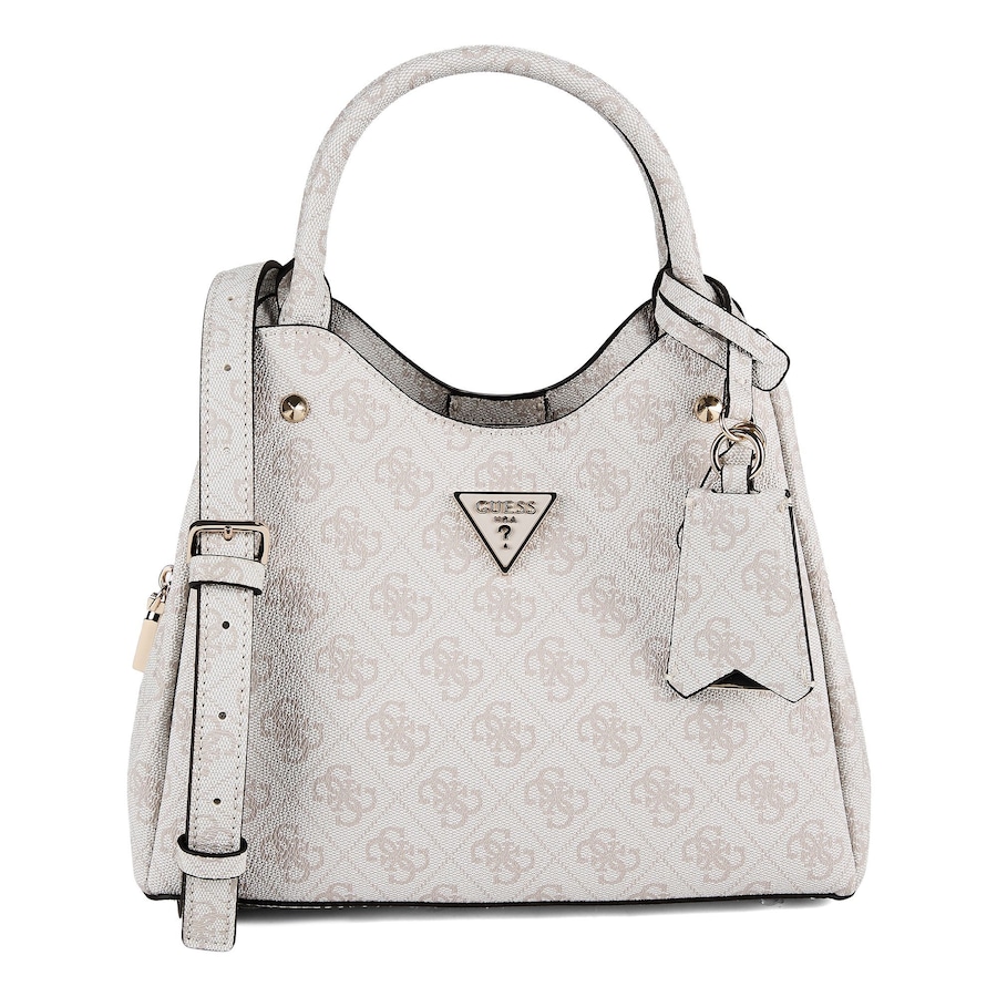 Guess Meridian II Henkeltasche bone logo Weiss Damen