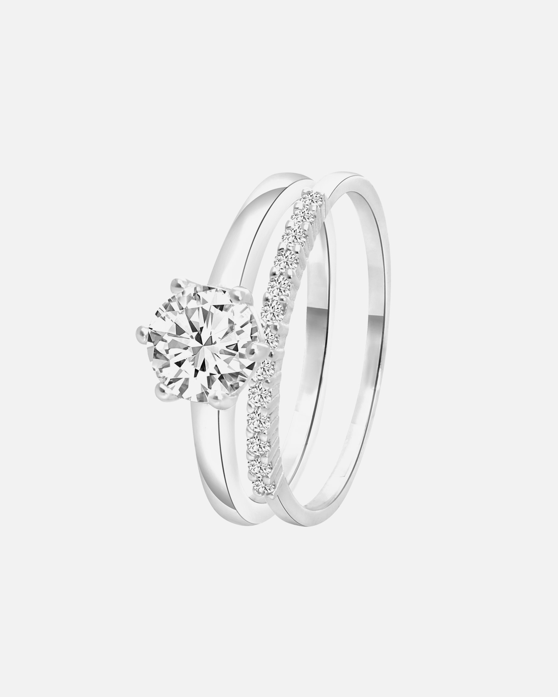 Ring für Weiblich Lucardi Silberring Silber - 60mm