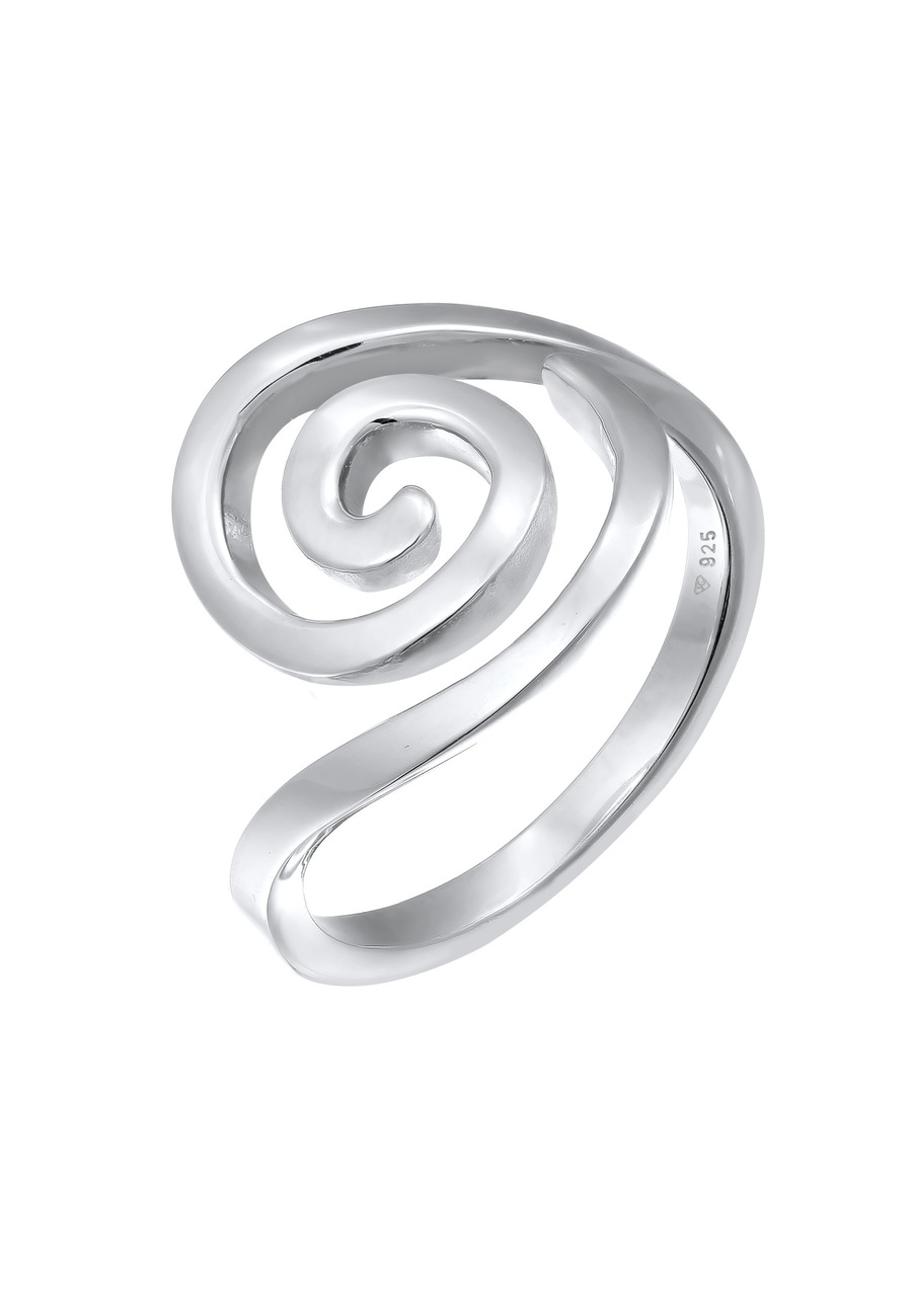 Elli Spirale Organic Modern 925 Silber 58 Damen