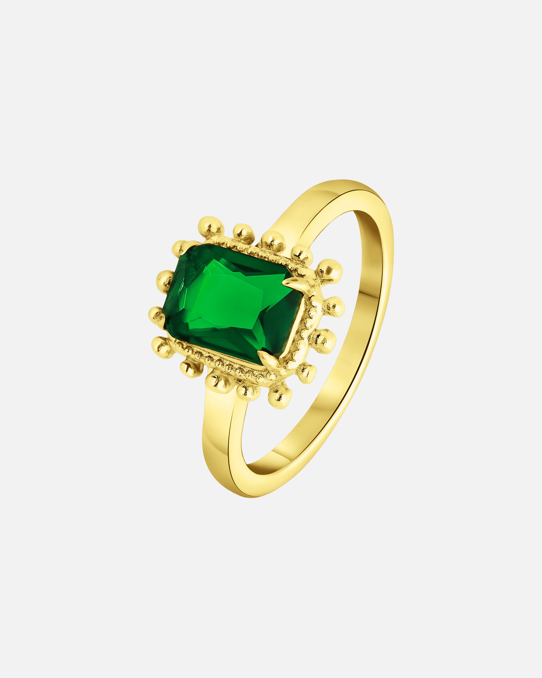 Ring für Weiblich Lucardi Ringe Stahl - goldfarbig 47mm
