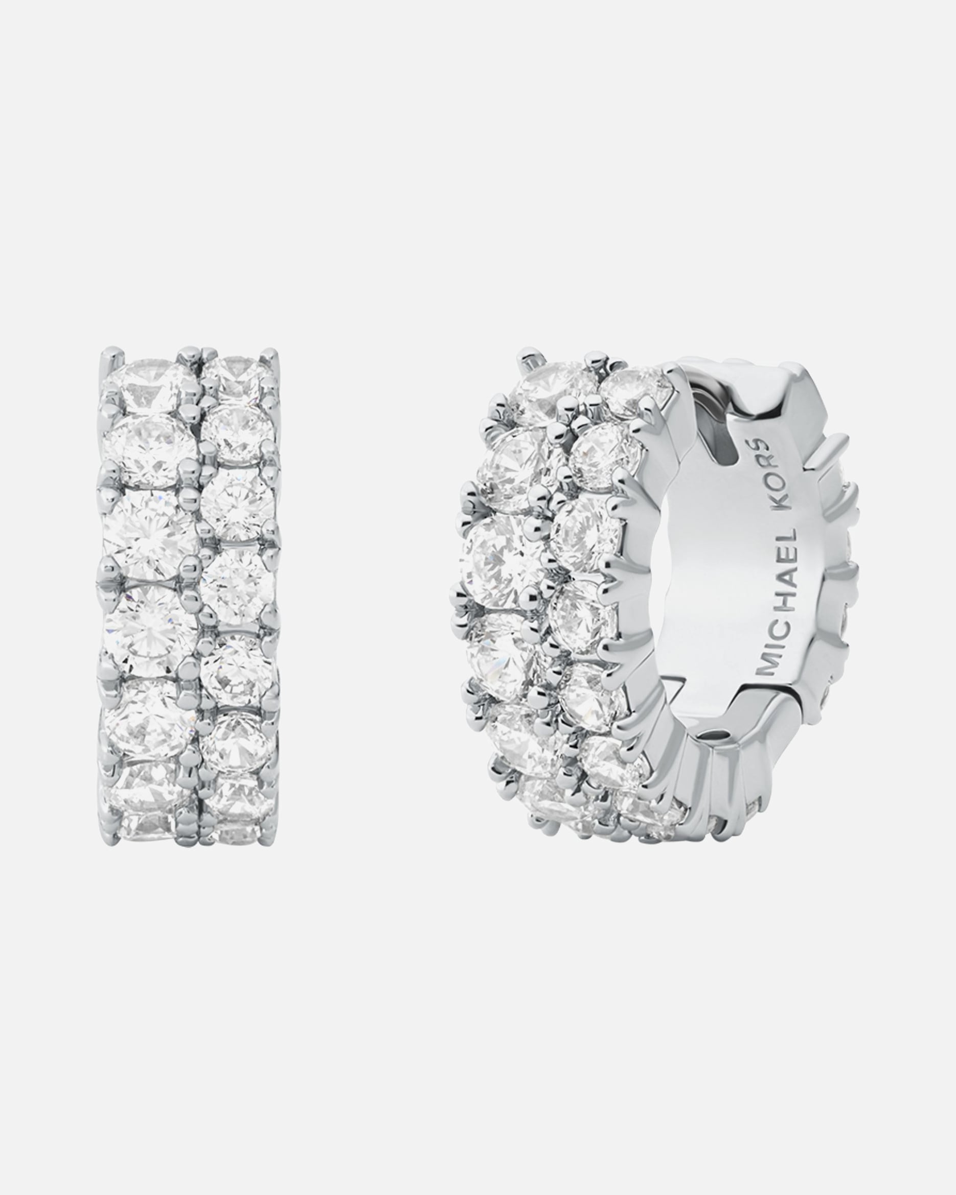 Ohrringe für Weiblich Michael Kors Default Brand Line Creolen Metall silber