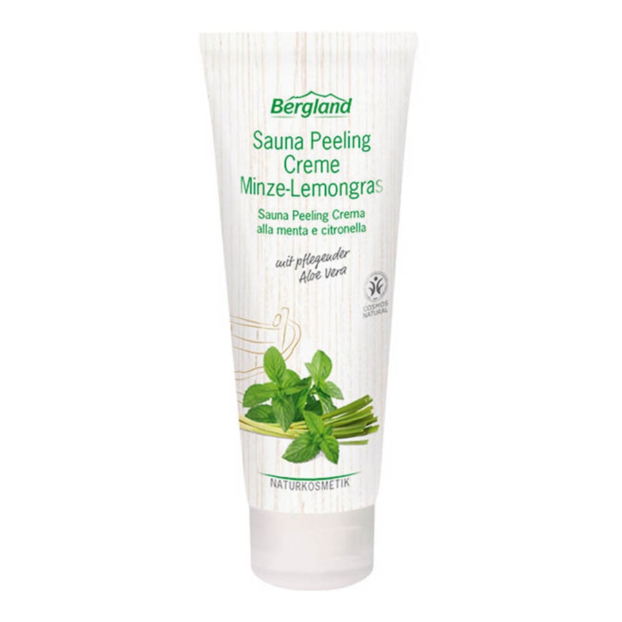 Bergland Sauna Peeling Creme - Minze-Lemongras 100 ml