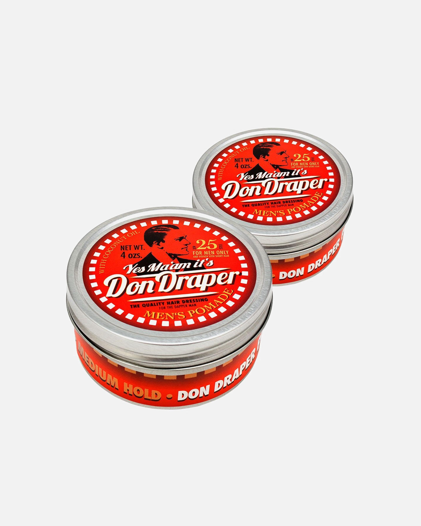 Haarwachs für Männlich Dapper Dan Don Draper Men's Pomade Doppelpack (2er Set) Men's Pomade Doppelpack (2er Set)