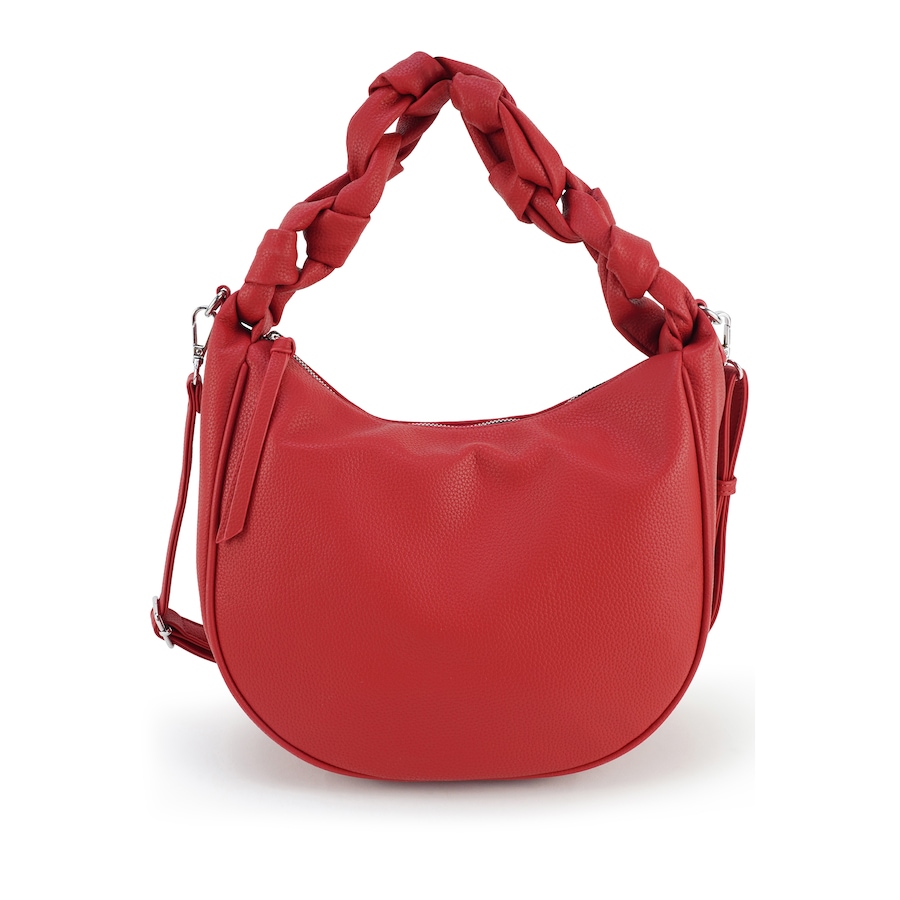 HARPA Schultertasche CINCI mit geflochtenem Henkel rot