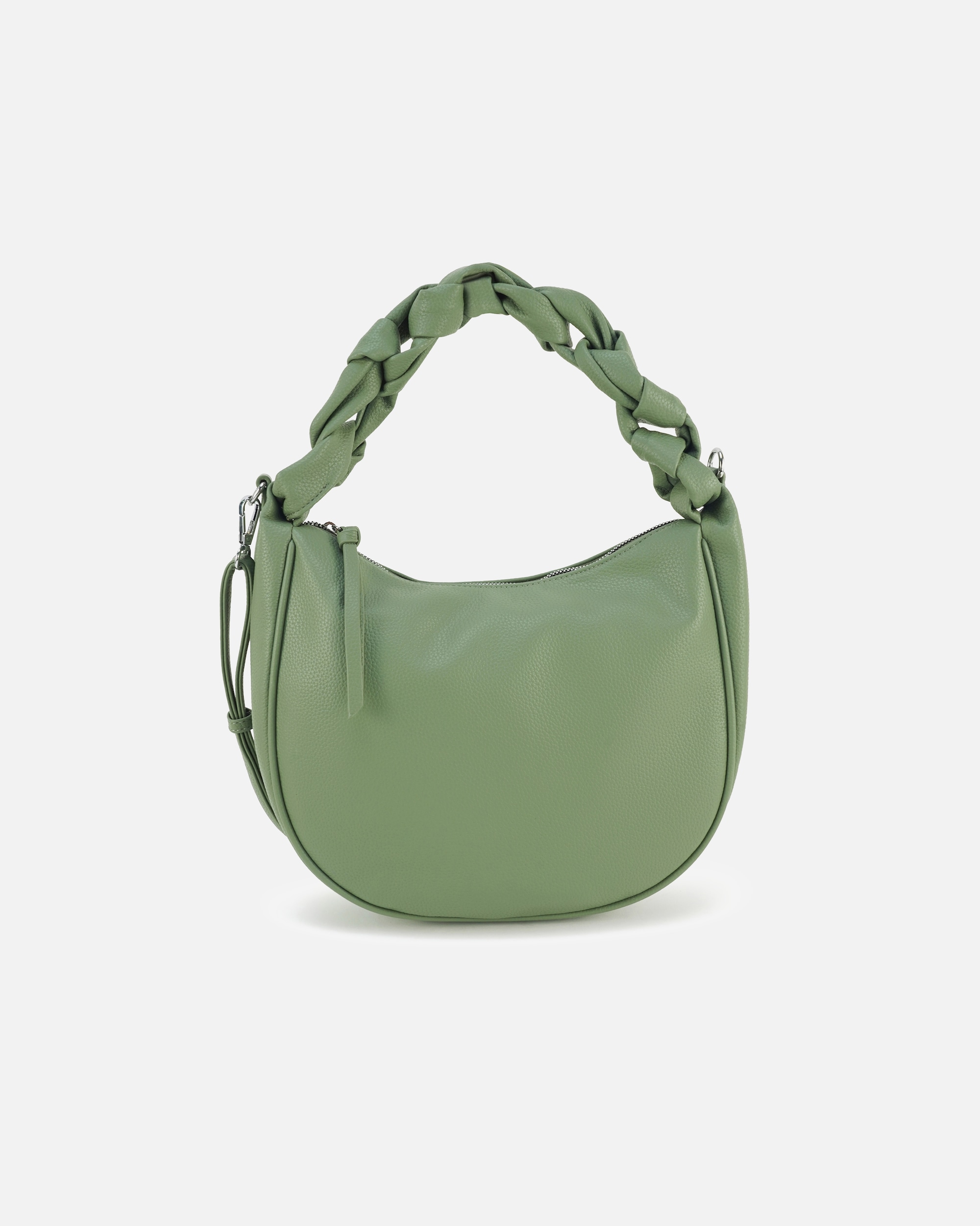 Umhängetasche für Unisex HARPA Schultertasche CINCI mit geflochtenem Henkel grün