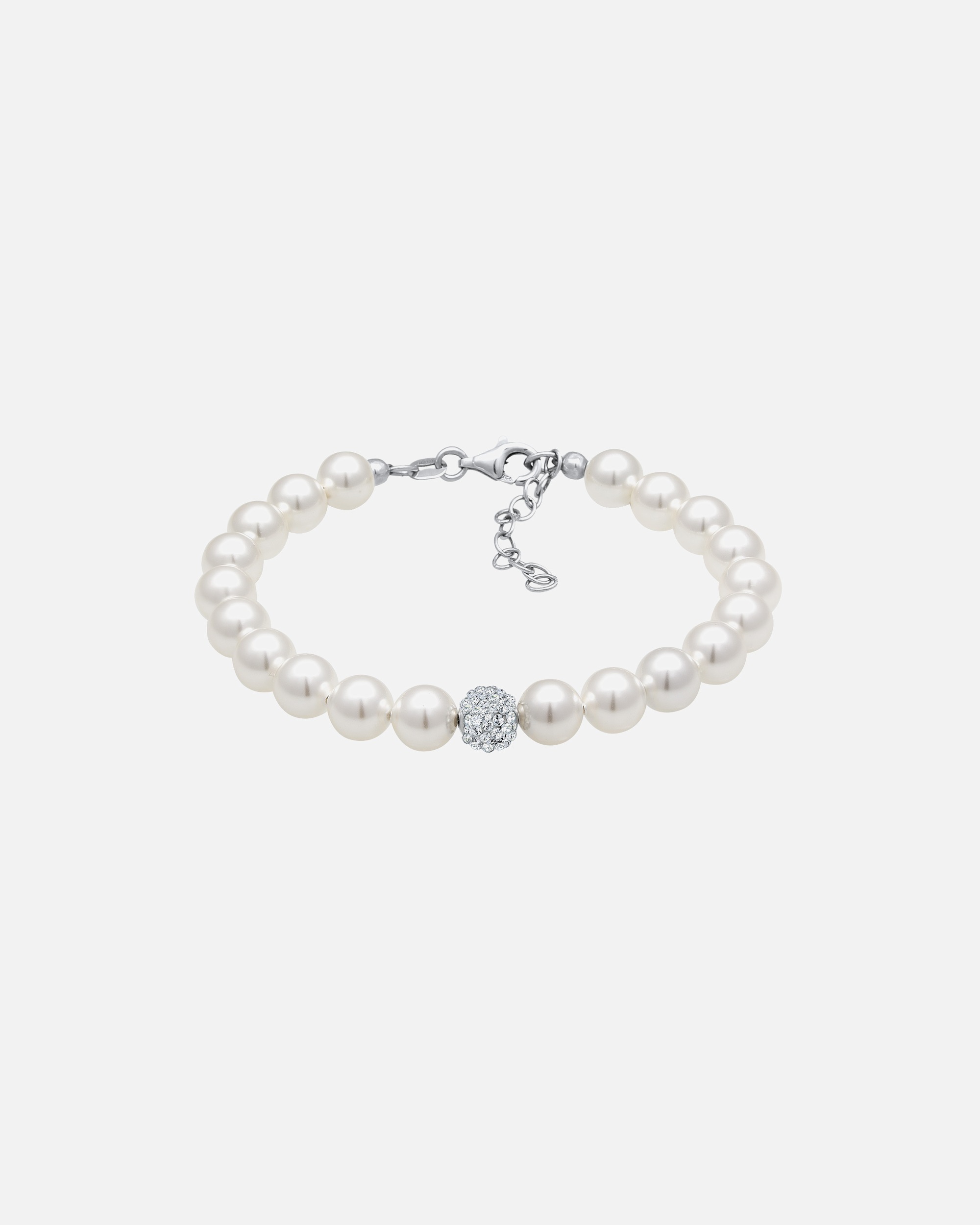 Armband für Weiblich Elli Synthetische Perlen 925 Silber, mit Kristallen von Swarovski® 20