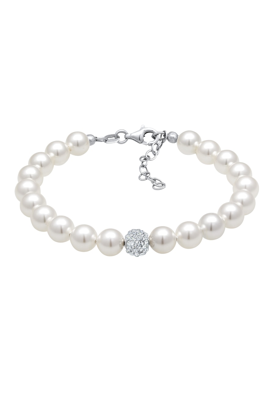 Elli Synthetische Perlen 925 Silber, mit Kristallen von Swarovski 20 Damen