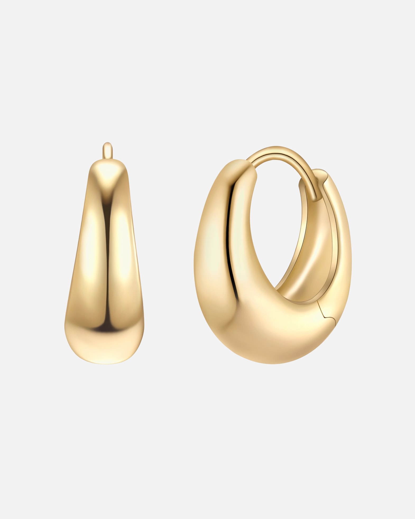 Creolen für Weiblich Glanzstücke München Creolen Sterling Silber gelbgold 15,3 mm