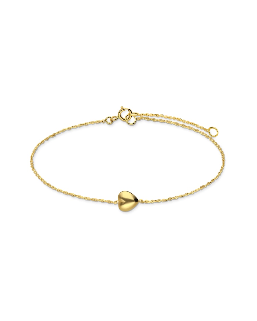 Lucardi Armband 585 Gold 18.50 cm - Gelbgold legiert Damen