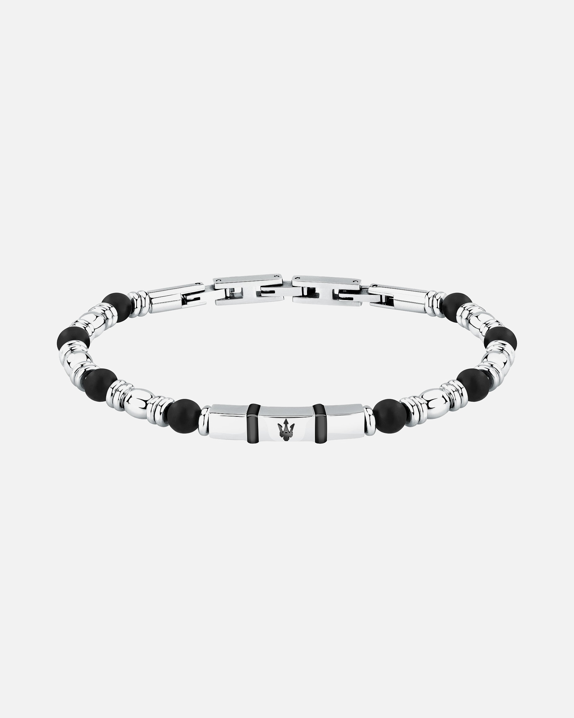 Armband für Männlich Maserati Armband Edelstahl schwarz, silber