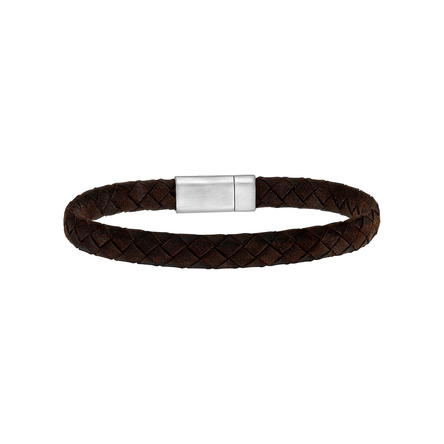 Lucardi Armband Leder D.brown Damen