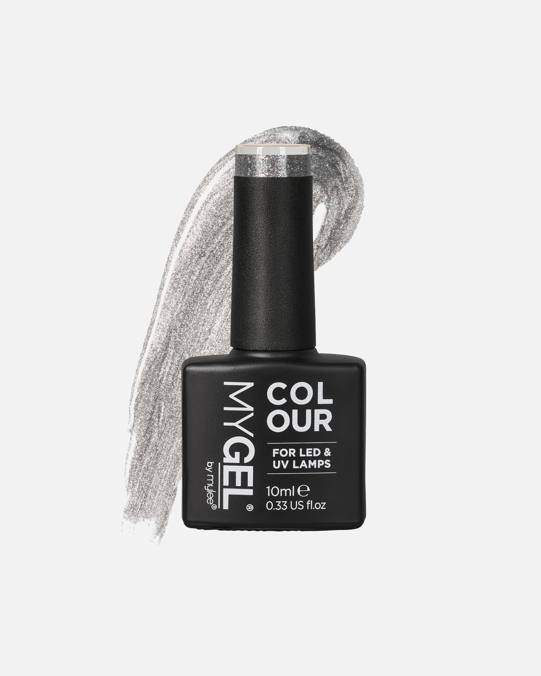 Nagellack für Unisex Mylee MyGel Gel-Nagellack Silver Screen