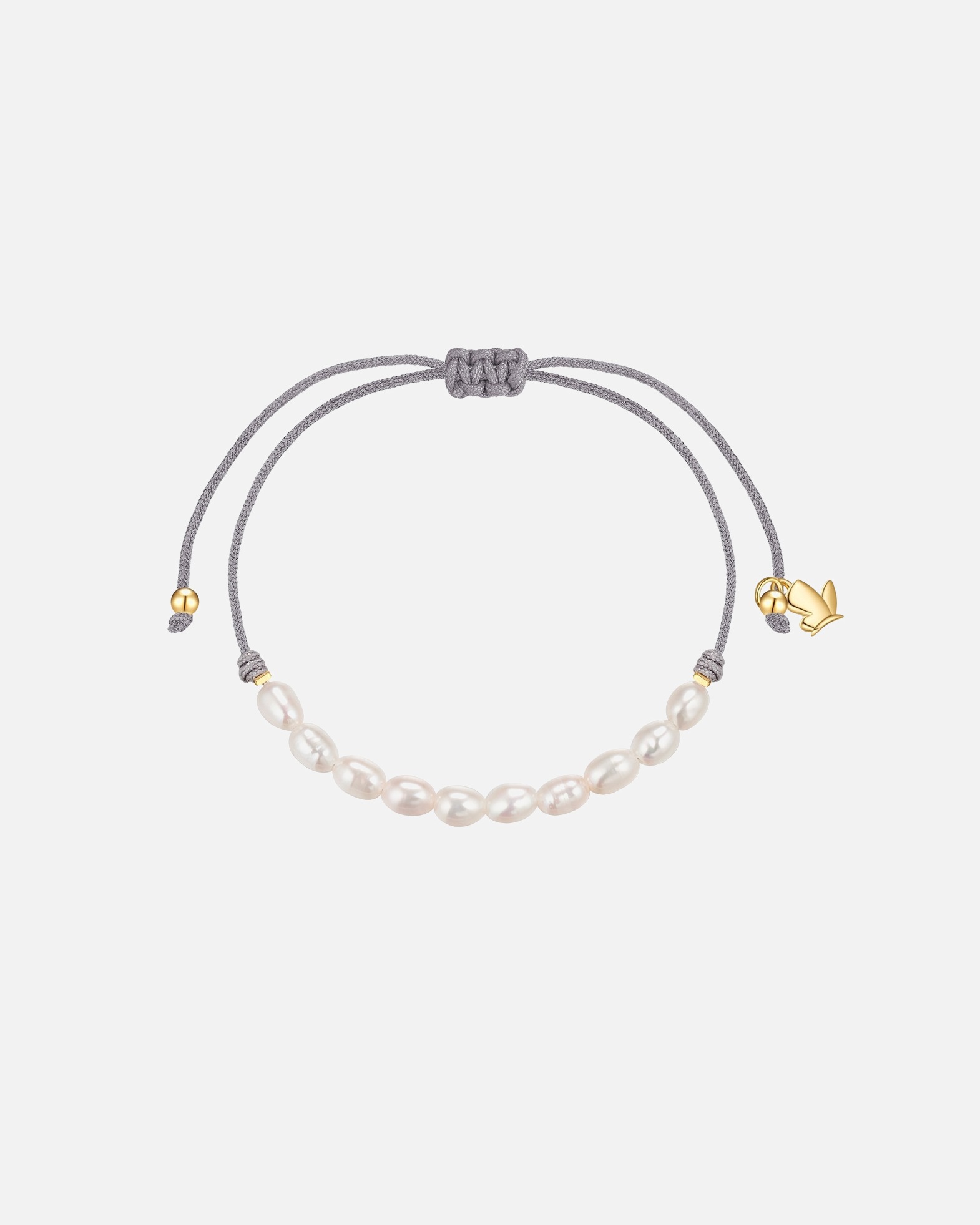 Armband für Weiblich Glanzstücke München Perlen-Armband aus Edelstahl in Gelbgold mit Süßwasser-Zuchtperle 15,0 - 22,0 cm, flexibel einstellbar