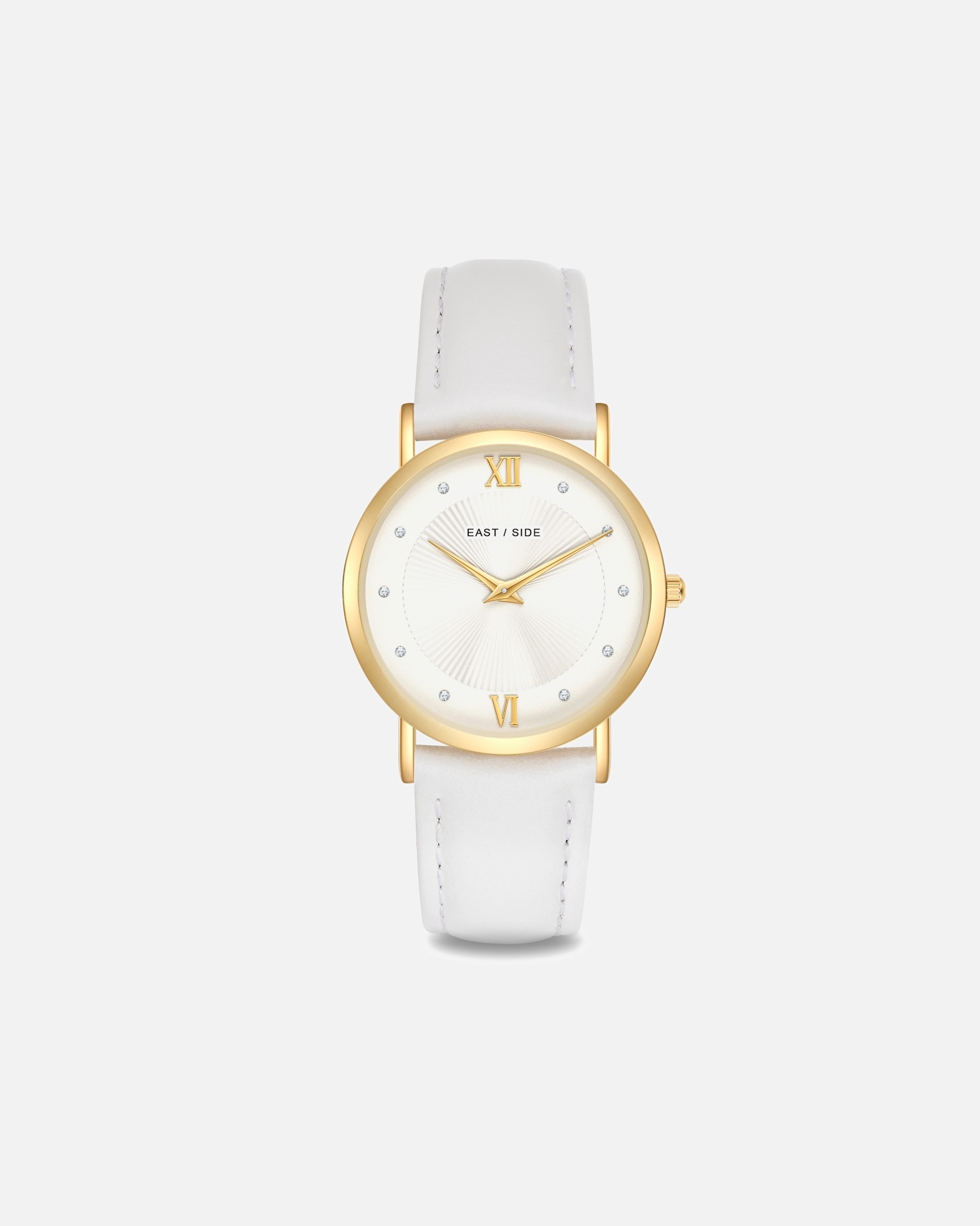 Uhr für Weiblich Eastside Uhr aus Echtleder in Weiß 33,0 mm