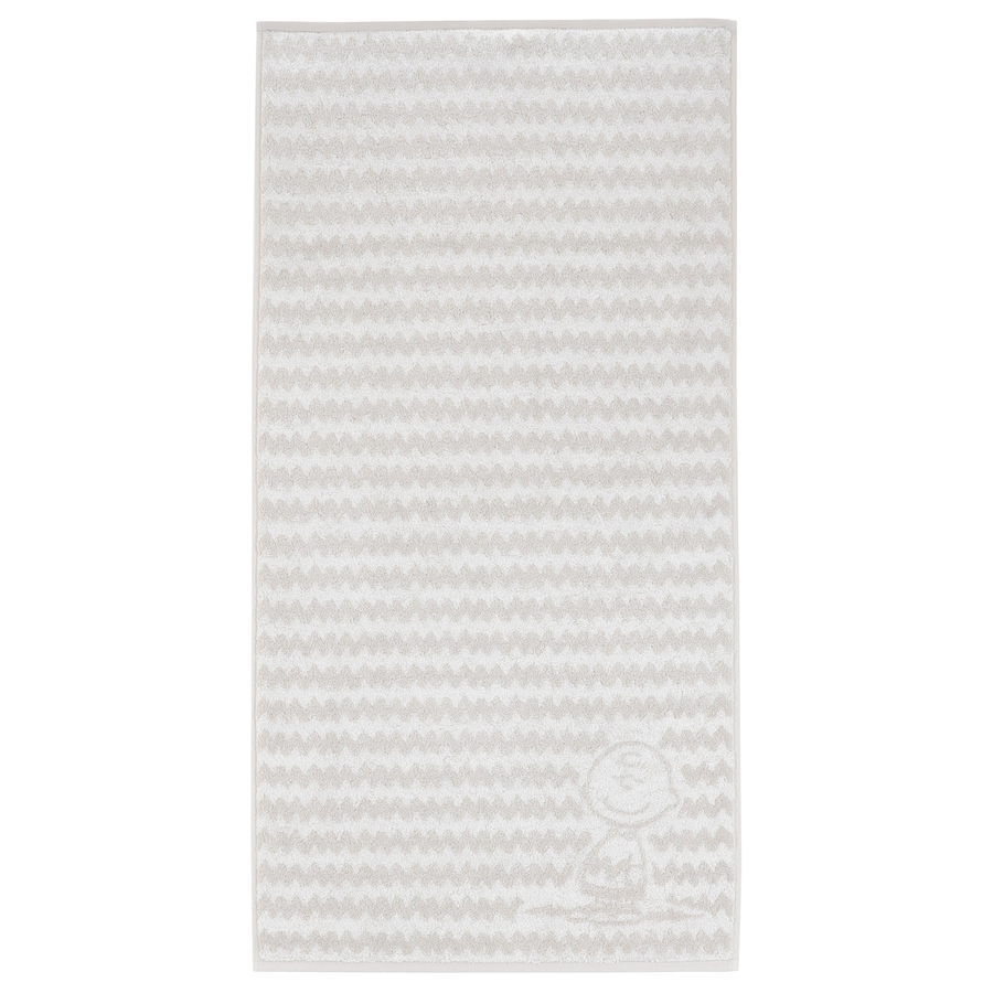 Vossen Handtücher PEANUTS Charlie Brown pearl grey - 0003 Set 2x Gästetuch 30x50 cm
