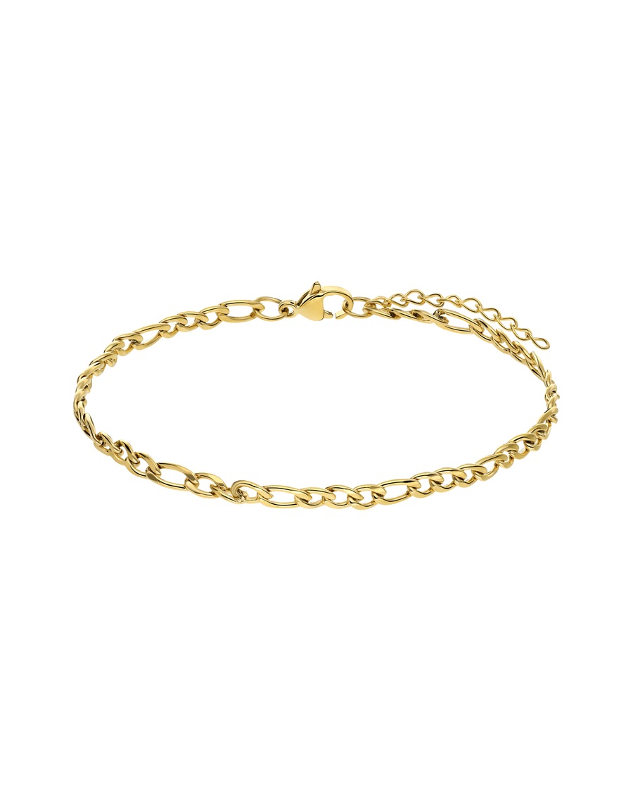 Lucardi Armband Stahl Gold - 19.0