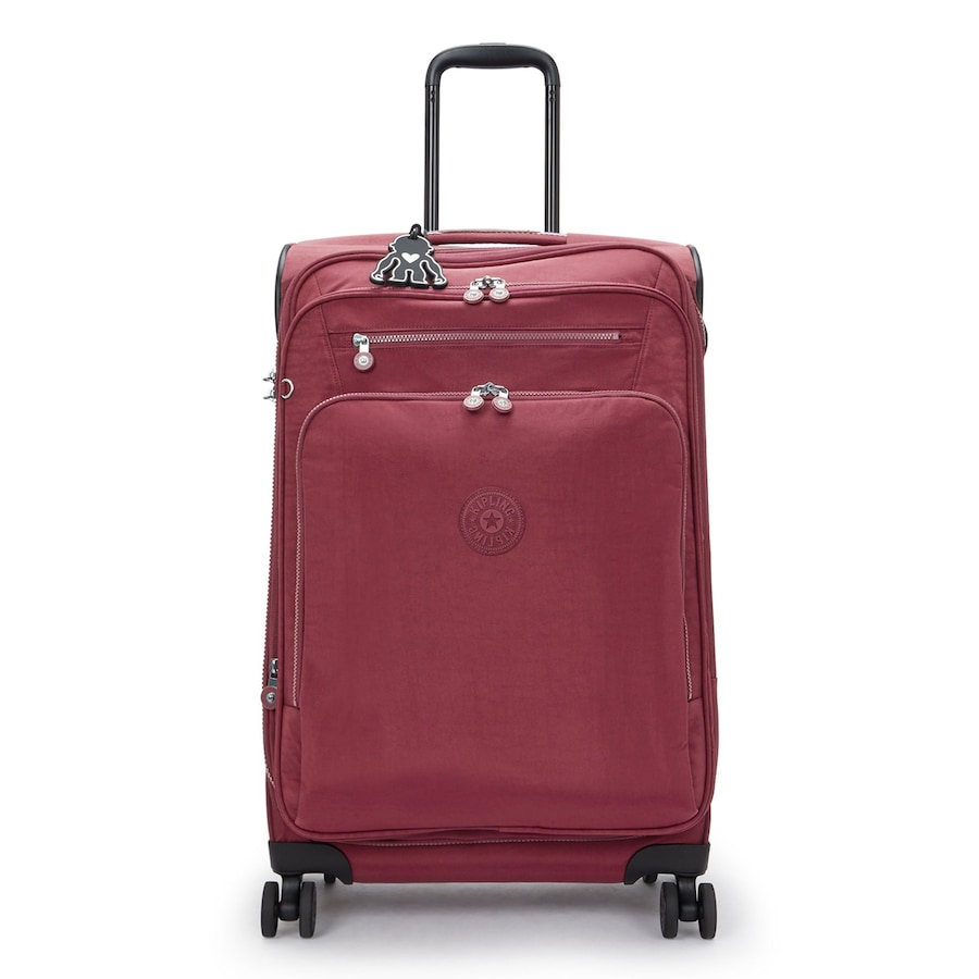 Kipling Basic 4 Rollen Trolley M 68 cm mit Dehnfalte lounge wine Rot Herren