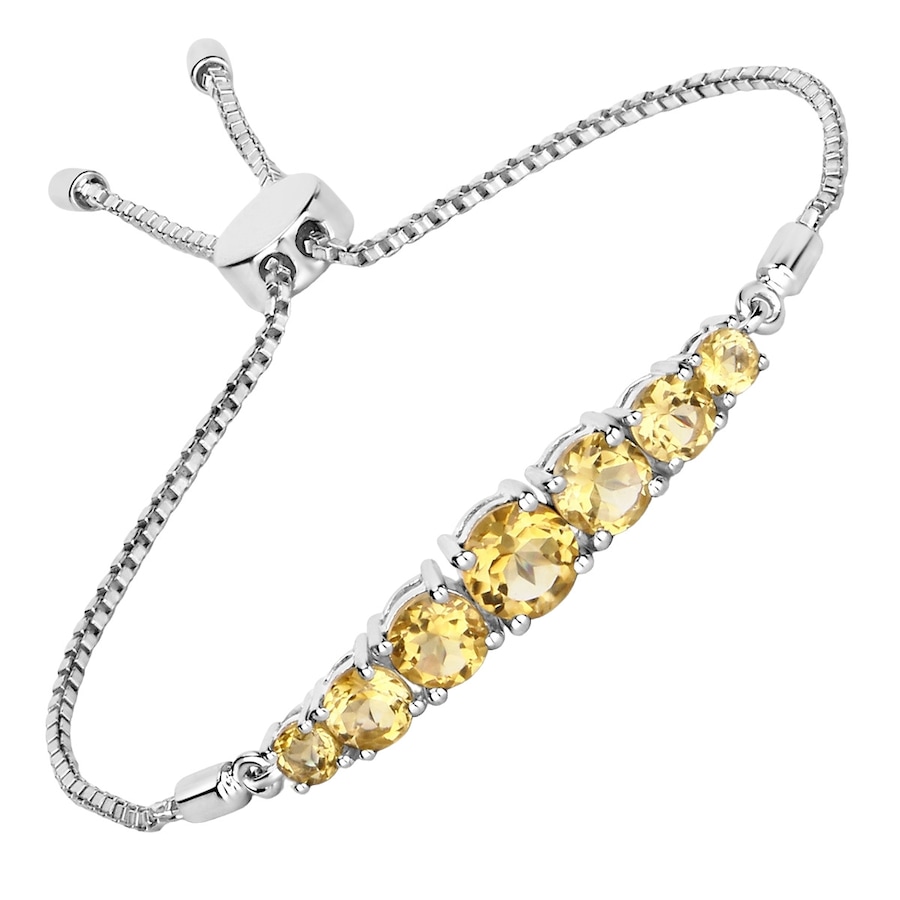 Rafaela Donata Armband Sterling Silber Amethyst in Silver/Yellow Damen