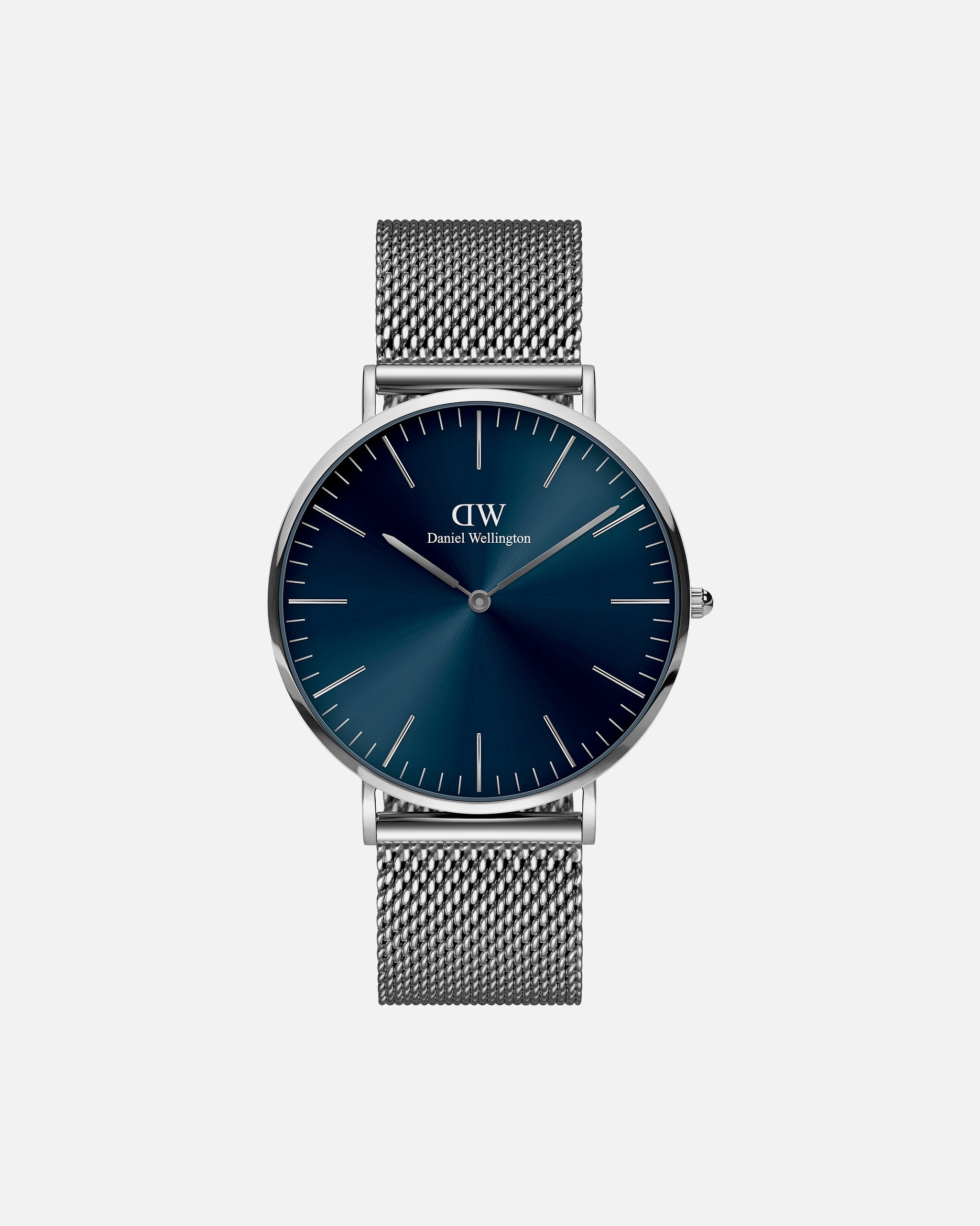 Uhr für Männlich Daniel Wellington Herrenuhr Edelstahl blau, silber