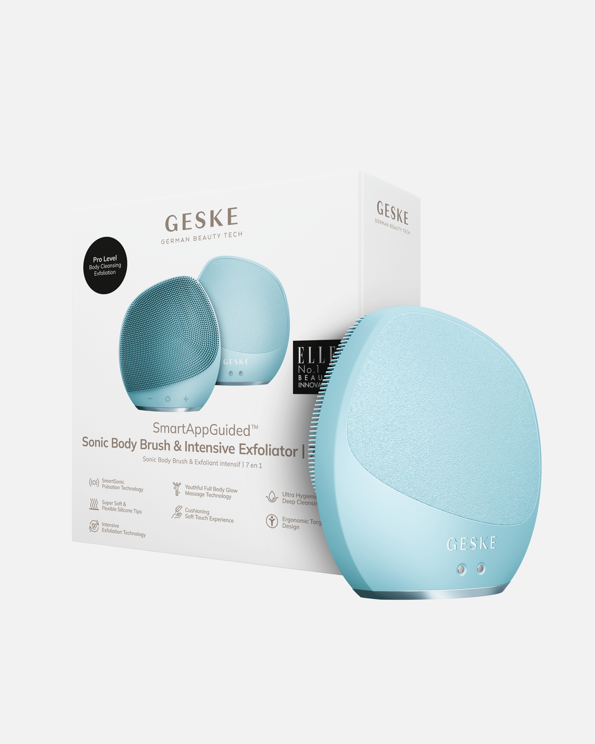 Multifunktionsgerät für Unisex GESKE GESKE Sonic Body Brush & Intensive Exfoliator | 7 in 1 Turquoise