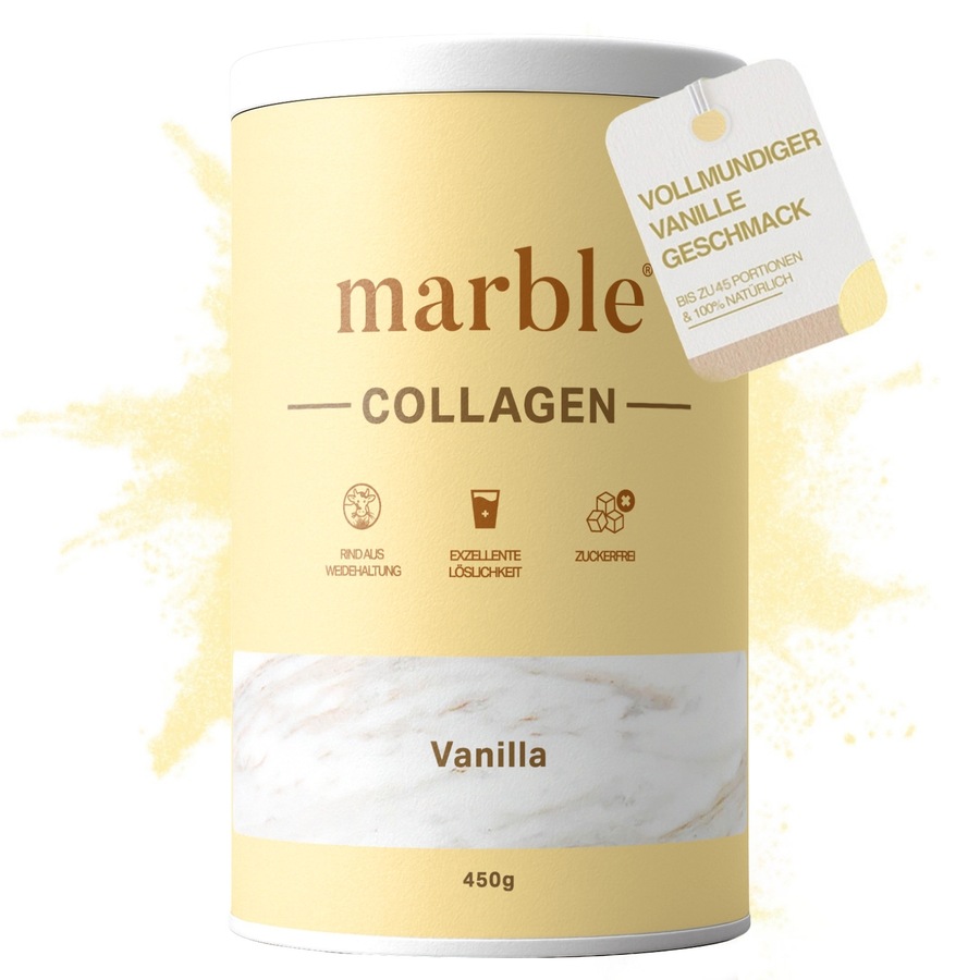 marble Collagen – Vanilla | Kollagenpeptide mit natürlichem Aroma 450 g