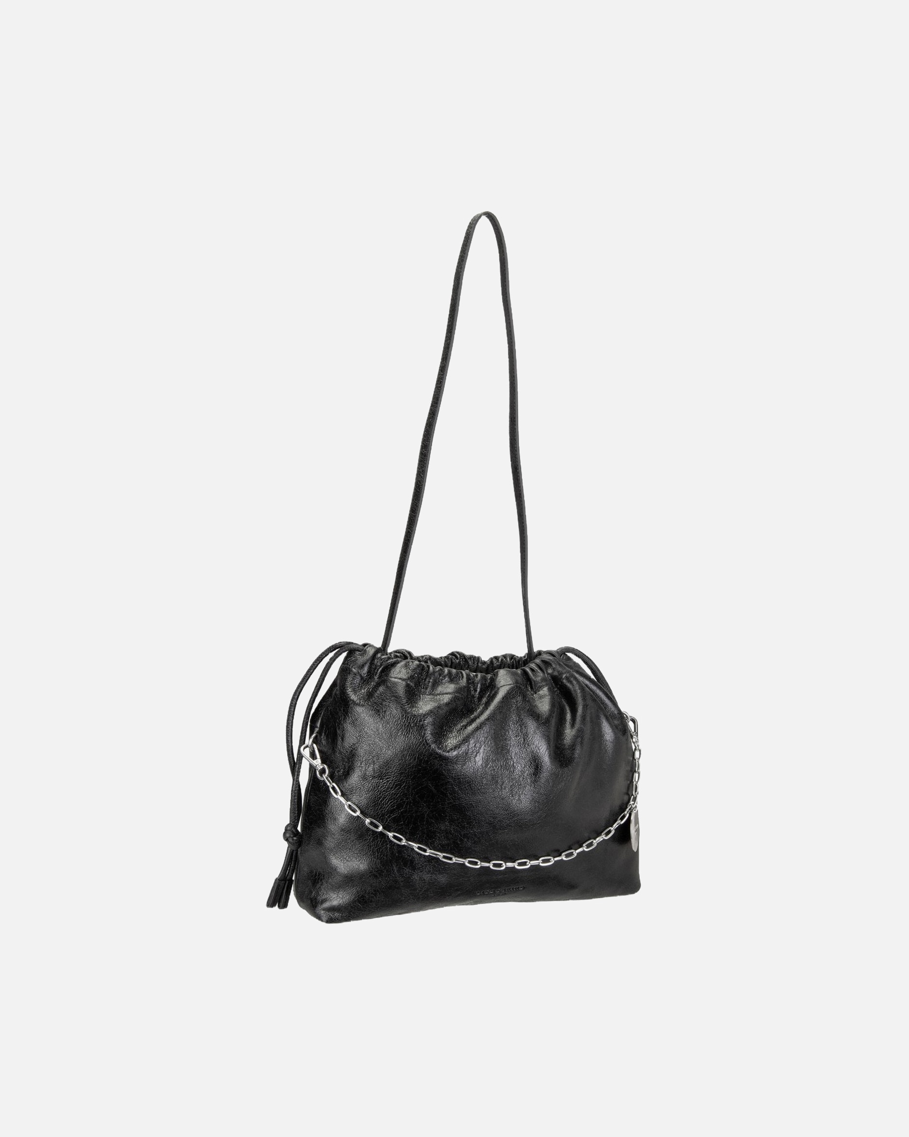 Umhängetasche für Weiblich Liebeskind Handtasche Lya II Pouch L Lamb Crunch Black
