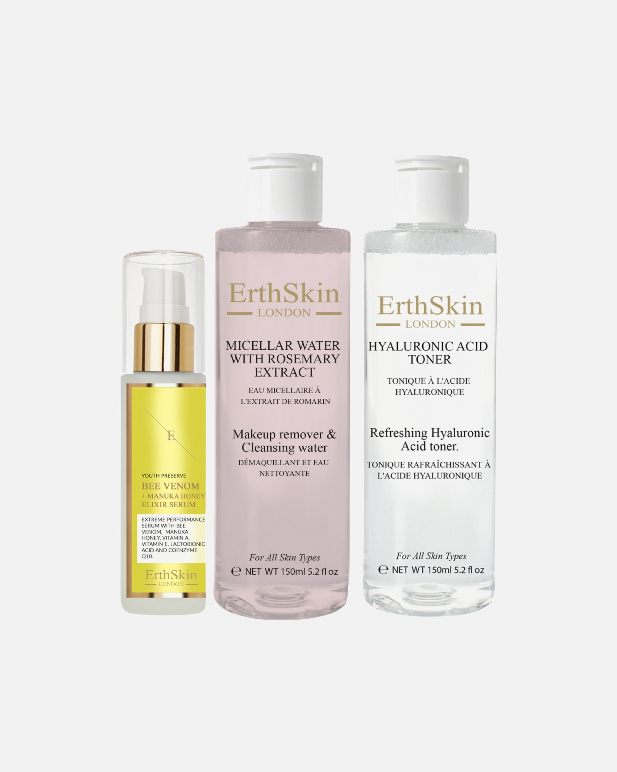 Gesichtspflegeset für Weiblich ErthSkin London Reinigungs- und Bienenglanz-Set 1 Stück Stück